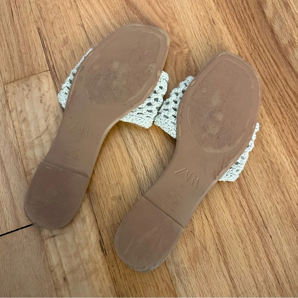 Zara Woven Knit Sandals Size 39 - Picture 8 of 11